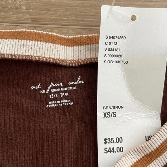 NWT Out From Under Go For Gold Seamless Crop Top sz XS/S - Picture 2 of 2